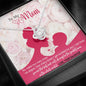 To My Mom, You Will Always Be The Greatest Mom In The World, Knot Pendant For Your Mom, Necklace With Message Card, Gift Ideas For Mom, Silver Knot Pendant