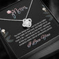 To My Mom, You Are Truly A Wonderful Mother, Jewelry For Her, Knot Pendant For Mother, Necklace With Message Card, Silver Pendant, Anniversary, Christmas