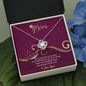 Mom, Love Knot Necklace With Your Ways are Special Just Like You Message Card, Mother's Day Gift, Pendant For Her, Anniversary, Birthday, Gift For Her, Jewelry For Her