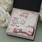 To My Wife, Love Knot Necklace With I Promise You My Whole Life & Whole Heart Message Card, Jewelry For Her, Birthday Gift, Anniversary, Gift For Her, Pendant For Her
