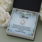 Mom, Love Knot Necklace With For All The Words That Sometimes Go Unspoken Message Card, Jewelry For Her, Mother's Day Gift, Anniversary, Birthday Gift For Her, Pendant For Her