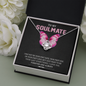 To My Soulmate, Love Knot Necklace With I Just Want To Be Your Last Everything I Love You Forever and Always Message Card, Birthday, Anniversary, Gift For Her, Jewelry For Her, Pendant For Her