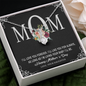 To Mom, Alluring Beauty Necklace, Gift For Mom From Daughter, Mother's Day Special Gift, Mom Birthday Gift from Daughter, Jewelry Gift for Mom, Necklace for Mom