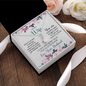 To My Wife, Alluring Beauty Necklace With I Love You More Than You'll Ever Know Message Card, Pendant For Her, Birthday, Anniversary, Gift For Her, Jewelry For Her
