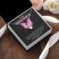 To My Soulmate, Alluring Beauty Necklace With I Just Want To Be Your Last Everything I Love You Forever and Always Message Card, Birthday, Anniversary, Gift For Her, Jewelry For Her, Pendant For Her