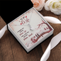 To My Wife, Alluring Beauty Necklace With I Promise You My Whole Life & Whole Heart Message Card, Jewelry For Her, Birthday Gift, Anniversary, Gift For Her, Pendant For Her