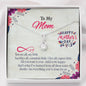 To My Mom, All You Want Is Your Child To Be Happy, Gift For Mother, Jewelry For Her, Necklace With Message Card, Pendant For Mother, Alluring Beauty Necklace