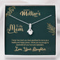 To My Mom, Words Are Not Enough To Appreciate All Your Love And Dedication, Necklace With Message Card, Alluring Beauty Necklace, Jewelry For Her, Silver Pendant