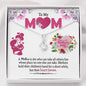 To My Mom, Mother's Hold Their Children's Heart Forever, Jewelry For Her, Silver Pendant For Mom, Necklace With Message Card, Alluring Beauty Necklace, Birthday
