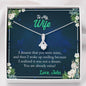 Customized Silver alluring Beauty Necklace, To My Wife You are Already Mine Necklace, Jewelry For Her, Couple Custom Gifts, Gift From Husband to Wife