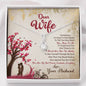 Dear Wife You Are My Everything Alluring Beauty Necklace, Silver Pendant For Her, Necklace With Message Card, Gift For Valentine's Day, Birthday, Anniversary, Couple Collection