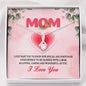 To My Mom, I Find Myself To Be Blessed With A Loving, Caring & Wonderful Mom, Silver Pendant For Mom, Necklace With Message Card, Alluring Beauty Necklace