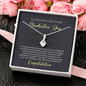 To A Beautiful Girl, Alluring Beauty Necklace With Your Heart Will Always Guide Your Soul Message Card, Convocation Day Gift For Her, Pendant For Her, Jewelry For Her