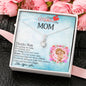 To My Mom, Thanks For Wiping Away My Fears, Silver Pendant For Mom, Necklace With Message Card, Happy Mother's Day, Gift Ideas For Mother, Jewelry For Her