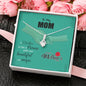 To My Mom, Happy Mother's Day To My Beautiful And Unique Mom, Jewelry For Her, Silver Pendant For Mom, Necklace With Message Card, Alluring Beauty Necklace