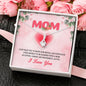 To My Mom, I Find Myself To Be Blessed With A Loving, Caring & Wonderful Mom, Silver Pendant For Mom, Necklace With Message Card, Alluring Beauty Necklace