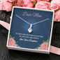 To My Mom, Alluring Beauty Necklace, Mother Daughter Gift, Jewelry For Her, Silver Necklace With Message Card, Mother's Day, Birthday, Christmas, Anniversary