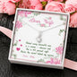 Customized Alluring Beauty Necklace, Pendant With Message Card For Wife, Gift For Valentine's Day, Birthday, Anniversary, Customized Silver Jewelry For Her