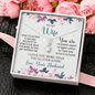 To My Wife, Alluring Beauty Necklace With I Love You More Than You'll Ever Know Message Card, Pendant For Her, Birthday, Anniversary, Gift For Her, Jewelry For Her