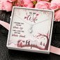 To My Wife, Alluring Beauty Necklace With I Promise You My Whole Life & Whole Heart Message Card, Jewelry For Her, Birthday Gift, Anniversary, Gift For Her, Pendant For Her