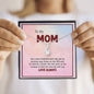 To My Mom, Your Smile Brightens My Each Day, Gift For Mother, Necklace With Message Card, Alluring Beauty Necklace, Jewelry For Her, Silver Pendant For Mother
