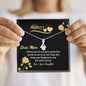To My Mom, Flowers Are Not Enough To Express How Special You Are To Me, Necklace With Message Card, Alluring Beauty Necklace, Jewelry For Her, Silver Pendant
