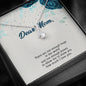 To My Mom, Lots Of Hugs And Kisses To My Mom, Jewelry For Her, Necklace With Message Card, Silver Pendant For Mom, Alluring Beauty Necklace, Gift For Mother