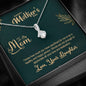 To My Mom, Words Are Not Enough To Appreciate All Your Love And Dedication, Necklace With Message Card, Alluring Beauty Necklace, Jewelry For Her, Silver Pendant