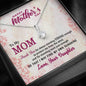 To My Mom, Thank You For Always Standing Strong Enough, Alluring Beauty Necklace, Jewelry For Her, Silver Pendant For Mom, Necklace With Message Card, Birthday