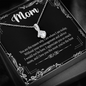 to My Mom, I Appreciate You So Much, Alluring Beauty Necklace, Pendant for Wife, Gift for Mother's Day, Christmas, Birthday, Mom/Daughter Gifts
