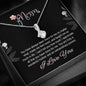 To My Mom, I Appreciate All That You Have Done For Me, Alluring Beauty Necklace Gift For Mother, Jewelry For Her, Necklace With Message Card, Pendant For Mother