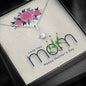 To My Mom, Happy Mother's Day, Jewelry For Her, Silver Pendant For Mom, Necklace With Message Card, Alluring Beauty Necklace, I Love You, Birthday, Anniversary