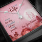 Alluring Beauty Necklace With White Gold Finish, Every Love Story Is Beautiful But Ours Is My Favorite Necklace For Wife, Pendant With Message card, Couple Jewelry, Gift For Valentine's Day, Birthday, Anniversary, Present For Her