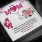 To My Mom, Mother's Hold Their Children's Heart Forever, Jewelry For Her, Silver Pendant For Mom, Necklace With Message Card, Alluring Beauty Necklace, Birthday