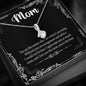 To My Mom, I Appreciate You So Much Mom, Gift For Mother, Necklace With Message Card, Silver Pendant For Mother, Alluring Beauty Necklace, Jewelry For Her