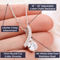 to My Mom, I Appreciate You So Much, Alluring Beauty Necklace, Pendant for Wife, Gift for Mother's Day, Christmas, Birthday, Mom/Daughter Gifts