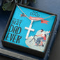 To My Dad, You're The Best Dad Ever, Happy Father's Day, Necklace With Message Card, Gift Ideas For Dad, Necklace, Birthday, Artisan Crafted Cross Necklace