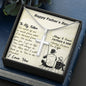 To My Dad, Always & Forever Father & Son, Happy Father's Day, Necklace With Message Card, Gift Ideas For Dad, Necklace, Birthday, Artisan Crafted Cross Necklace