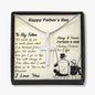 To My Dad, Always & Forever Father & Son, Happy Father's Day, Necklace With Message Card, Gift Ideas For Dad, Necklace, Birthday, Artisan Crafted Cross Necklace