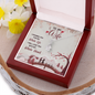 To My Wife, Alluring Beauty Necklace With I Promise You My Whole Life & Whole Heart Message Card, Jewelry For Her, Birthday Gift, Anniversary, Gift For Her, Pendant For Her