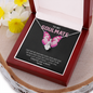 To My Soulmate, Alluring Beauty Necklace With I Just Want To Be Your Last Everything I Love You Forever and Always Message Card, Birthday, Anniversary, Gift For Her, Jewelry For Her, Pendant For Her