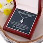 To My Beautiful Wife, Alluring Beauty Necklace With I Stole Your Heart And You Stole Mine Message Card, Pendant For Her, Birthday, Anniversary, Gift For Her, Jewelry For Her