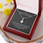 My Soulmate, Alluring Beauty Necklace With Message Card, Pendant For Her, Birthday, Gift For Her, Jewelry For Her, Anniversary Gift, Flawless Necklace With Message Card
