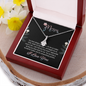 Mom, Alluring Beauty Necklace With You Are Truly A Wonderful Mother and An Extraordinary Person Message Card, Mother's Day Gift, Birthday, Anniversary, Pendant For Her, Jewelry For Her