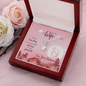 To My Wife, Alluring Beauty Necklace With Message Card, Jewelry For Her, Anniversary, Birthday, Gift For Her, Pendant For Her, Delightful Necklace With Message Card