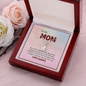 To My Mom, Alluring Beauty Necklace With Your Smile Brightens Like Morning Rays Shines On The Hills Message Card, Mother's Day Gift, Pendant For Her, Birthday Gift, Jewelry For Her