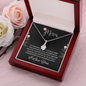 Mom, Alluring Beauty Necklace With You Are Truly A Wonderful Mother and An Extraordinary Person Message Card, Mother's Day Gift, Birthday, Anniversary, Pendant For Her, Jewelry For Her