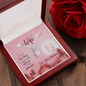 To My Wife, Alluring Beauty Necklace With Message Card, Jewelry For Her, Anniversary, Birthday, Gift For Her, Pendant For Her, Delightful Necklace With Message Card