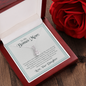 To My Bonus Mom, Alluring Beauty Necklace With I'm So Glad To Have You Here In My Life Message Card, Jewelry For Her, Mother's Day Gift, Anniversary, Birthday, Gift For Her, Pendant For Her