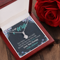 To My Wife, Alluring Beauty Necklace With You Are My Queen Forever Message Card, Jewelry For Her, Anniversary, Birthday, Gift For Her, Pendant For Her